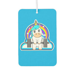 Fitness unicorn air freshener