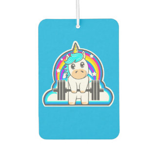 Fitness unicorn air freshener