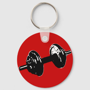 fitness weight keychain