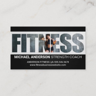 Fitness Woman at the Gym Business Card