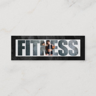 Fitness Woman at the Gym Mini Business Card