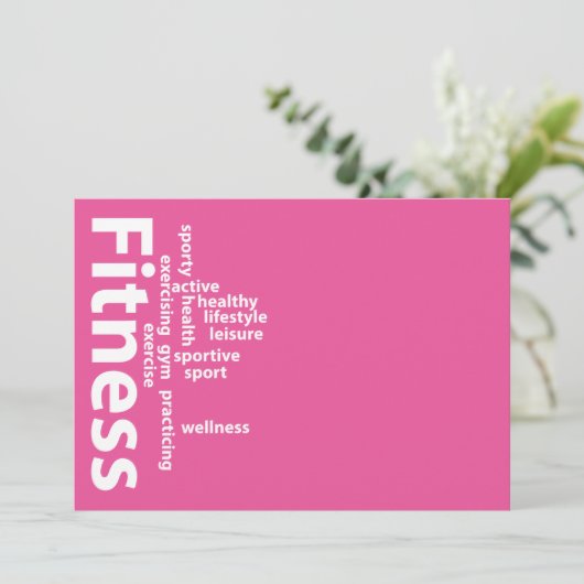 Fitness words (Standing Front)