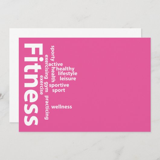 Fitness words (Front/Back)
