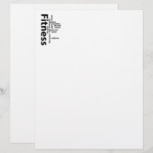 Fitness words (Front/Back)