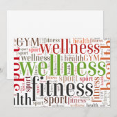 Fitness words (Front/Back)