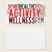 Fitness words (Front & Back)