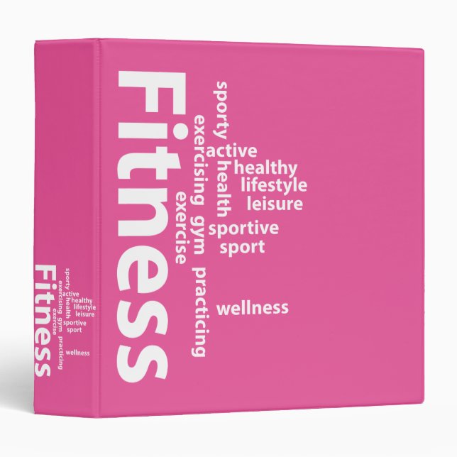 Fitness words binder (Front/Spine)