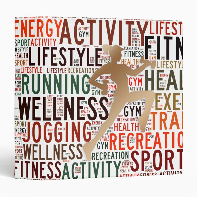 Fitness words binder (Front/Spine)