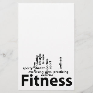 Fitness words flyer