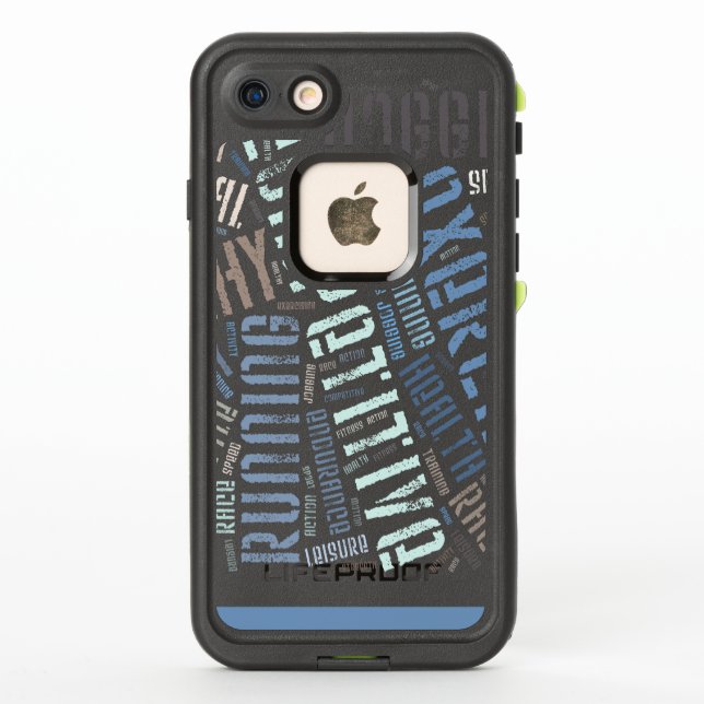 Fitness words LifeProof iPhone case (Back)