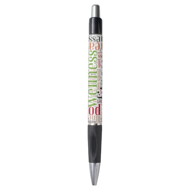 Fitness words pen (Front Vertical)