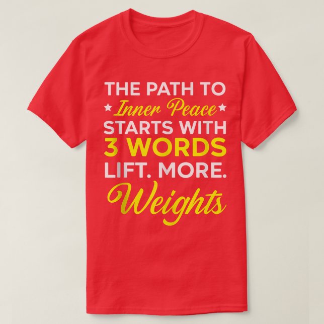 Fitness Workout Bodybuilder Gym Instructor Weightl T-Shirt (Design Front)