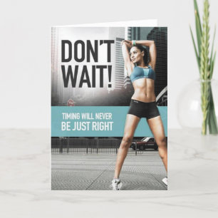 Fitness Workout Gym Motivation Card