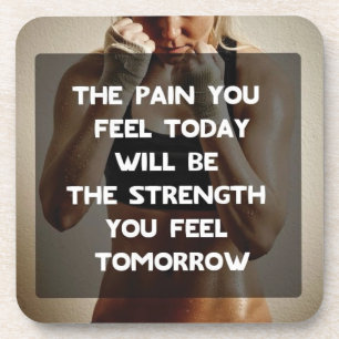 Fitness Workout Gym Motivation Coaster