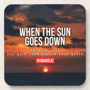 Fitness Workout Gym Motivation Drink Coaster