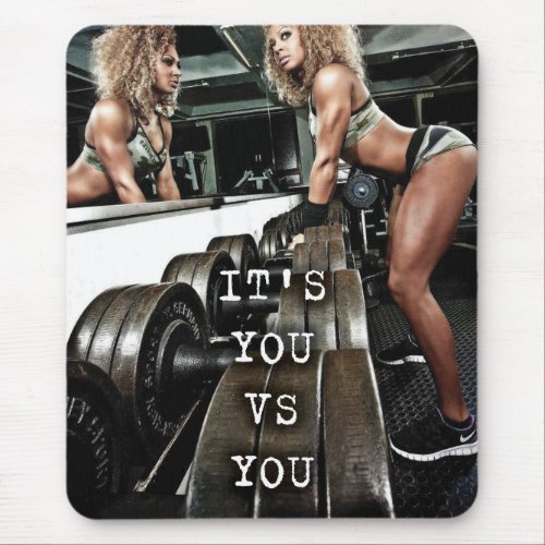 Fitness Workout Gym Motivation Mouse Pad