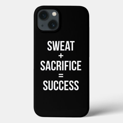 Fitness Workout Gym Motivation Muscle Quote  iPhone 13 Case