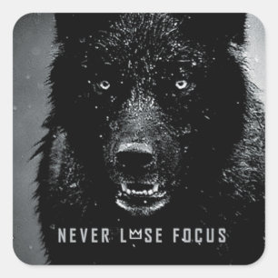 Fitness Workout Gym Motivation Square Sticker