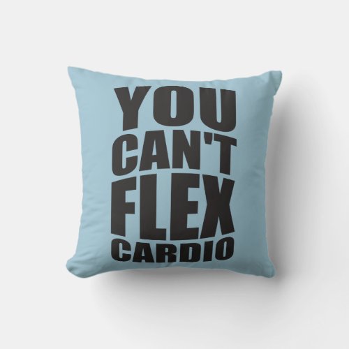 Fitness Workout Gym Motivation Throw Pillow