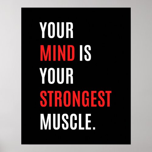 Fitness Workout Gym quote Exercise motivation Poster