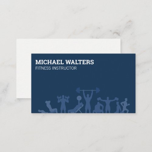 Fitness Workouts  Personal Trainer Business Card