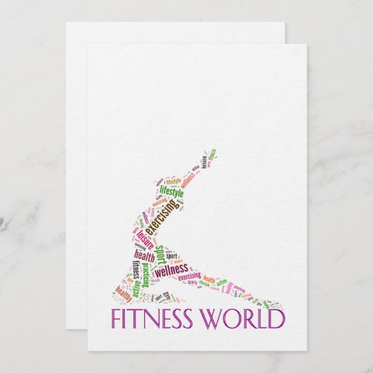 Fitness world (Front/Back)