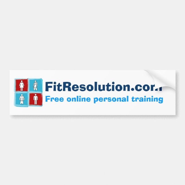 FitResolution - Bumper Sticker! Sticker (Front)