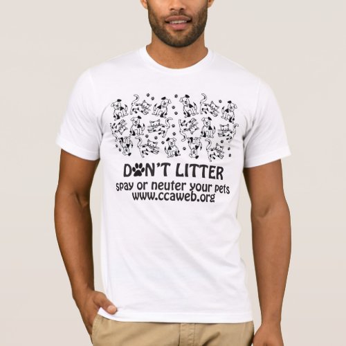 Fitted Dont Litter Mens T_shirt