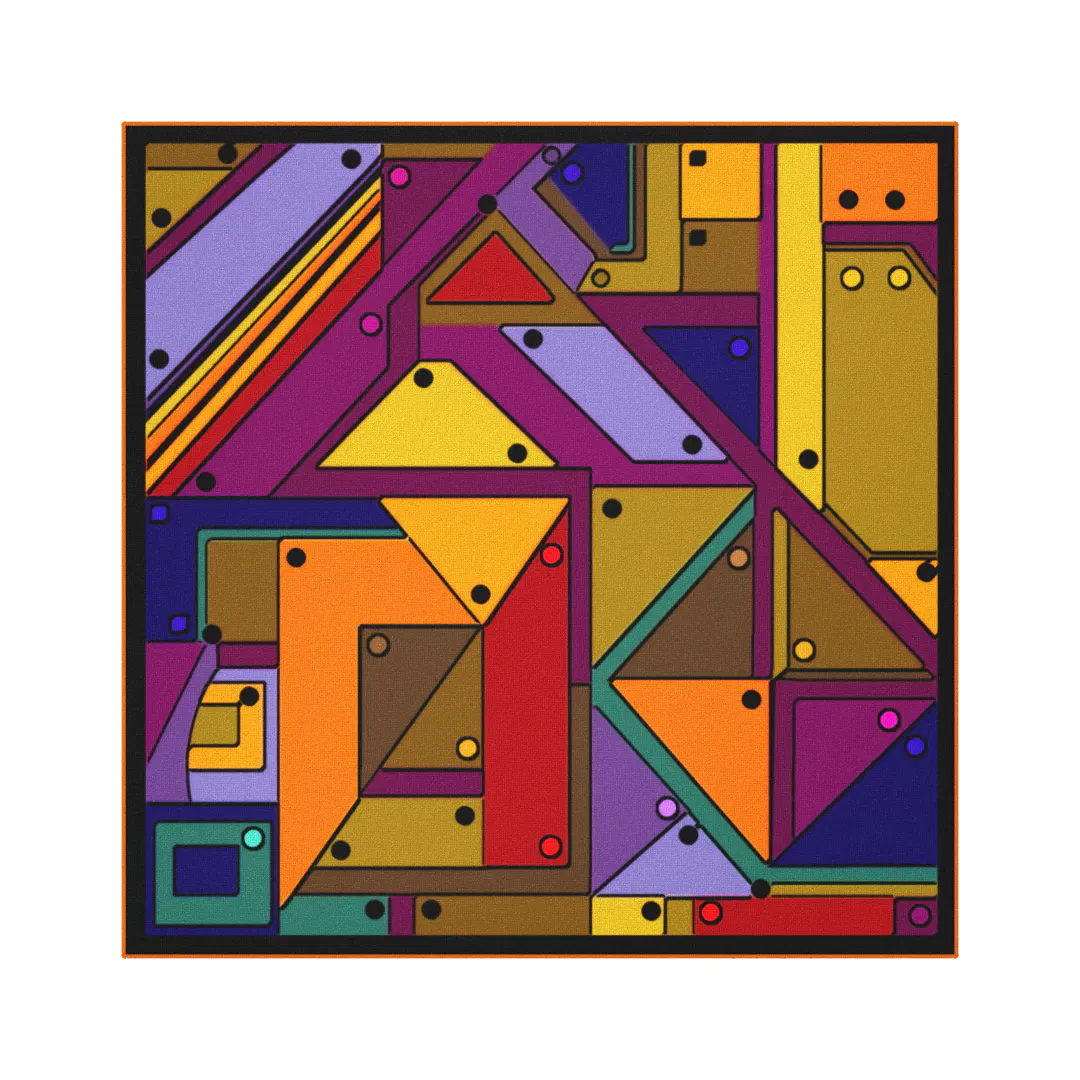 Fitting In - A Geometric Exercise in Philosophy Canvas Print