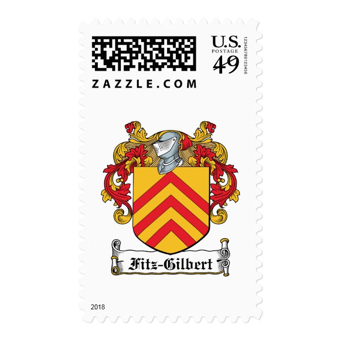 Fitz Gilbert Family Crest Postage