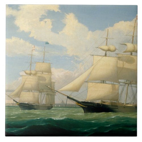 Fitz Henry Lane _ The Ships Winged Arrow Tile