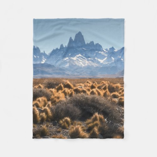 Fitz Roy Patagonia Argentina Fleece Blanket