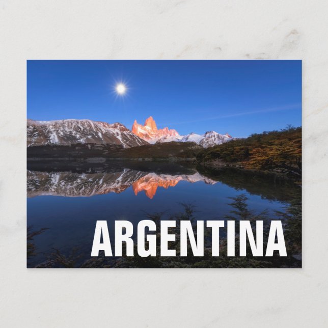 Fitz Roy'S Reflection Postcard (Front)