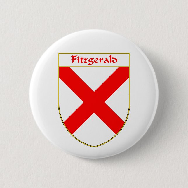 Fitzgerald Coat of Arms/Family Crest Button (Front)