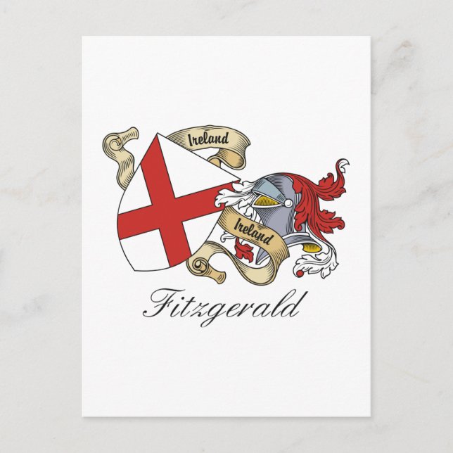 Fitzgerald Family Crest Postcard (Front)
