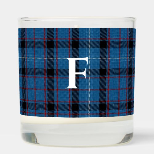 Fitzgerald Plaid Monogrammed Scented Candle