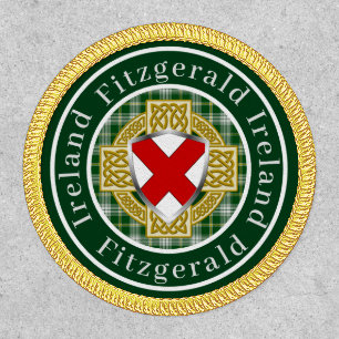 Fitzgerald Shield & Celtic Cross Personalized Patch