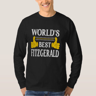 Fitzgerald Surname Family Last Name World's Best F T-Shirt