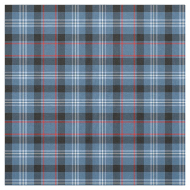 Murtagh Tartan Blue and Gold Irish Plaid Fabric | Zazzle.com