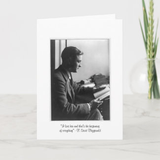 Fitzgerald "That's the beginning" Greeting Card