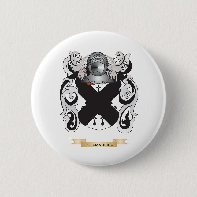 Fitzmaurice Coat of Arms Pinback Button (Front)