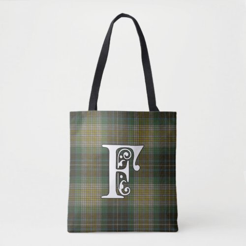Fitzpatrick Clan Tartan Monogram Tote Bag