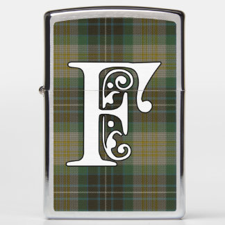Fitzpatrick Clan Tartan Monogram Zippo Lighter