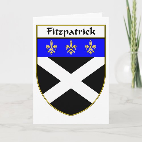 Fitzpatrick Coat of ArmsFamily Crest Card