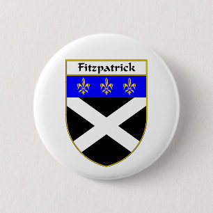 Fitzpatrick Coat of Arms/Family Crest Pinback Button