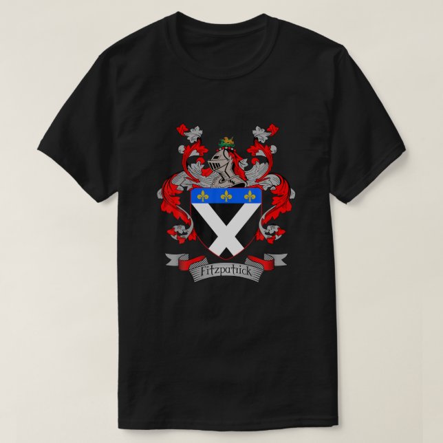 HouseofCelts Fitzpatrick Family Crest T- Shirt, Fitzpatrick Coat of Arms, Fitzpatrick Shirt, Fitzpatrick Family Name, Irish Surname Gift, Irish Gifts