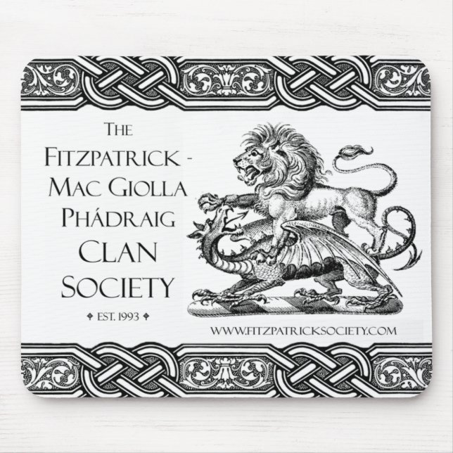 Fitzpatrick-Mac Giolla Phádraig Society Design I M Mouse Pad (Front)