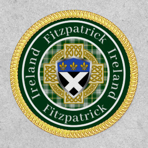 Fitzpatrick Shield & Celtic Cross Personalized Patch