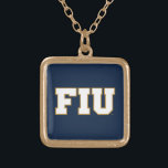 FIU GOLD PLATED NECKLACE<br><div class="desc">Check out these Florida International University designs! Show off your FIU  pride with these new University products. These make the perfect gifts for the FIU student,  alumni,  family,  friend or fan in your life. All of these Zazzle products are customizable with your name,  class year,  or club. Go Panthers!</div>