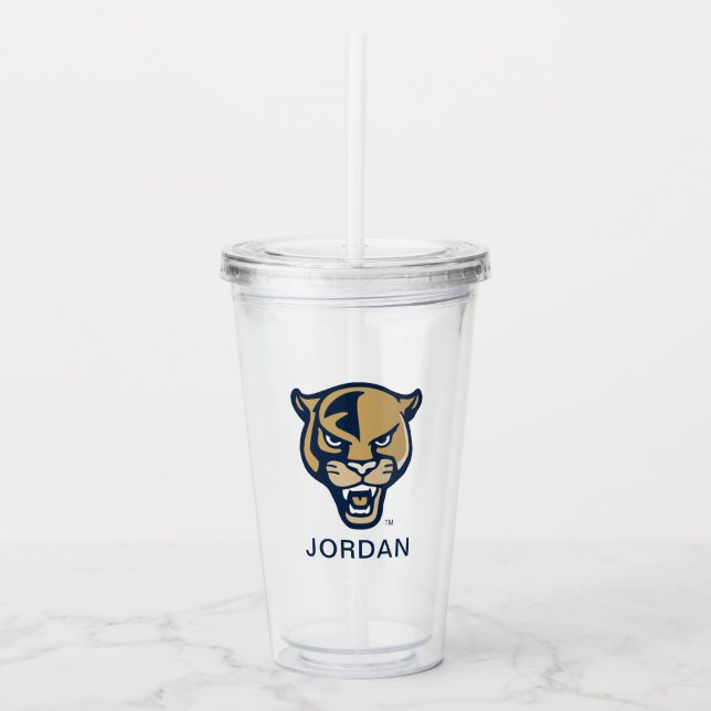 FIU Panther Head Acrylic Tumbler (Front)
